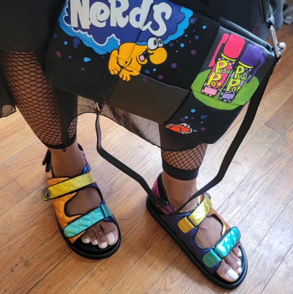 ONE DAY ONLY SALE- KURT GEIGER LONDON MULTICOLOR SANDALS - Picture 8 of 13